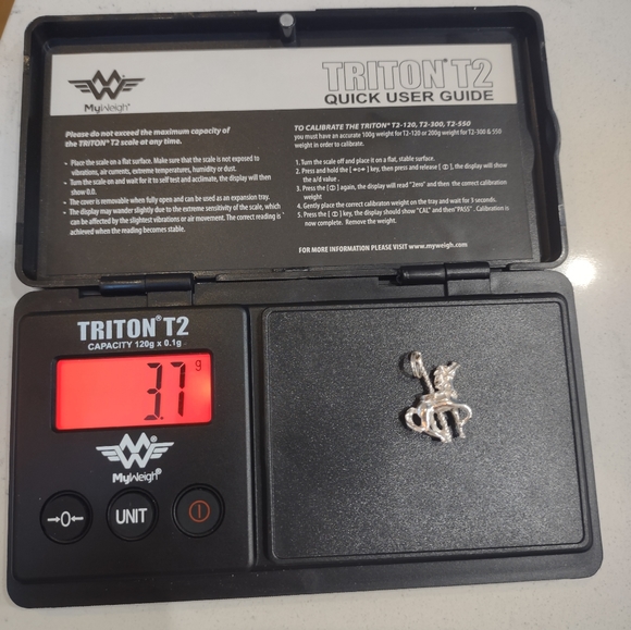 Vintage carousel horse sterling charm - Picture 4 of 5